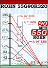 ROHN 55G Complete 320 Foot 90 MPH Guyed Tower R-55G90R320