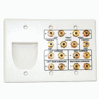 7.2 Home Theater Triple Gang Wall Outlet Plate