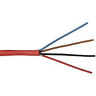 4C/14 AWG SOLID FPLR PVC- RED - 1000 FT