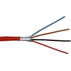4C/14 AWG SOLID FPLP SHIELDED PLENUM- RED - 1000 FT