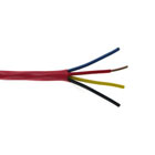 4C/16 AWG SOLID FPLR PVC- RED - 1000 FT