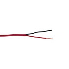 2C/18 AWG SOLID FPLR PVC- RED - 1000 FT