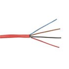 6C/18 AWG SOLID FPLR PVC- RED - 1000 FT