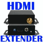 HDMI Extender uses one (1) Coaxial Cable