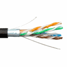 CAT6 Direct Burial Gel Filled Core Shielded 23-AWG/ 4-pair CMXF Rated STP LAN Cable 