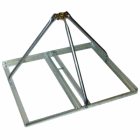 Non-Penetrating Roof Mount Low Profile for masts up to 2.25" 