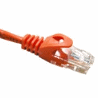 Cat6 UTP 550 MHz Snagless Ethernet Patch Cable 1 Foot Orange