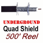 RG11 Quad Shield Burial Coaxial Cable 500' TFC