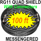 RG11 QUAD Shield Coaxial Cable for Aerial 100 Feet