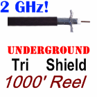 RG6 Underground Coaxial Cable 77% 1000 Feet Digital