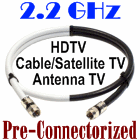 RG6 Coaxial Jumper Cable HD TV Antenna Satellite 12 Feet