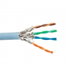 CAT6A - U/FTP 10GBASE-T, 600 MHz 23 AWG SOLID BC - LSZH JKT- ICE BLUE 1000ft