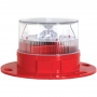 Easy to Install Automatic Solar Powered LED Low-Intensity obstruction Light - Includes Battery - RED