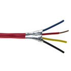 4C/16 AWG SOLID FPLP SHIELDED PLENUM- RED - 1000 FT