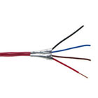 4C/18 AWG SOLID FPLR SHIELDED PVC- RED - 1000 FT