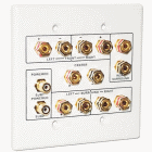 6.2 Home Theater Dual Gang Wall Outlet Plate