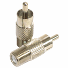 RCA Male to F Female Adapter Connector