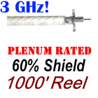 RG6 60% Shield Plenum Rated Coaxial Cable