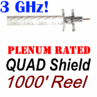 RG6 Quad Shield Plenum Rated Coaxial Cable