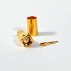 SMA male crimp/solder on gold center pin connector for LMR-240