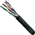 Black 1000' FT Stranded CAT5E Ethernet Cable CMR UTP 