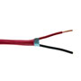 2C/14 AWG SOLID FPLR SHIELDED PVC- RED - 1000 FT