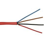 14/4FPLR 4C/14 AWG SOLID FPLR PVC - RED - 1000 FT