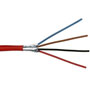 4C/14 AWG SOLID FPLR SHIELDED PVC- RED - 1000 FT