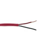 2C/16 AWG SOLID FPLR PLENUM- RED - 1000 FT