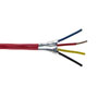 4C/16 AWG SOLID FPLR SHIELDED PVC- RED - 1000 FT