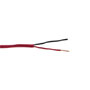 2C/18 AWG SOLID FPLR PLENUM- RED - 1000 FT