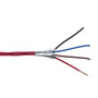 4C/18 AWG SOLID FPLP SHIELDED PLENUM- RED - 1000 FT