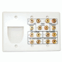 7.2 Home Theater Triple Gang Wall Outlet Plate