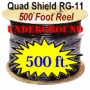 RG11 Quad Shield Coaxial Cable CommScope F11SSEF 250 feet