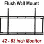 Large Flat Panel Flush Wall Mount