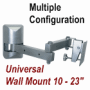 Multi-Configurable Small Flat Panel Wall Mount