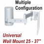 Multi-Configurable Mid-Size Flat Panel Wall Mount
