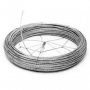 Coiled Guy Wire Dispenser Fits Any Size Coil Showing Open Frame Closed over Guy Wire