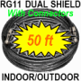 RG11 Tri Shield Coaxial Cable 50 Feet