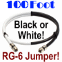 100 Foot RG6 Coaxial Jumper Cable