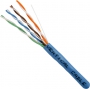 1000 FT Bulk Blue Cat6 Stranded Cable UTP CMR Rated 