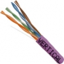 1000 FT Stranded CAT5e Ethernet Cable Purple CMR UTP