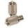 N Male Connector for Coaxial Cable | Silver on Brass | Gold Center Pin | LMR400 / RG-213 / RG-11